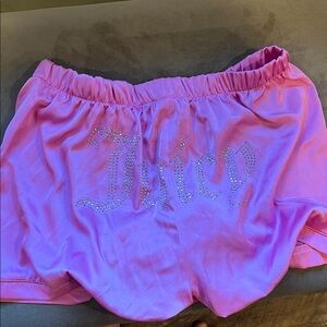 Juicy Couture Vibrant Pink Satin Lounge Shorts